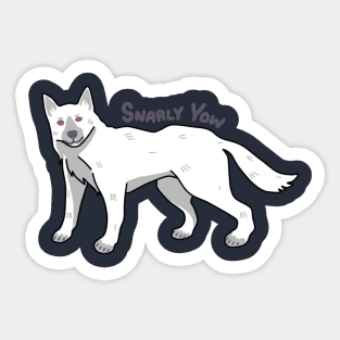 Snarly Yow Sticker